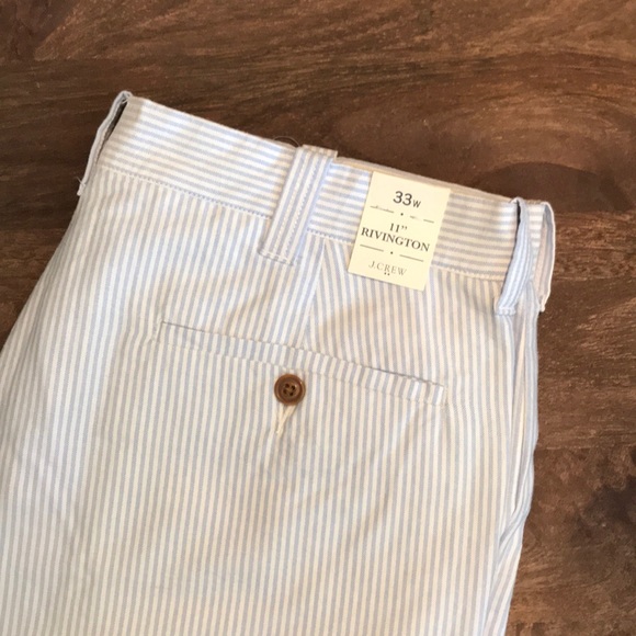 J Crew 11” Sear-sucker Shorts - Picture 1 of 3